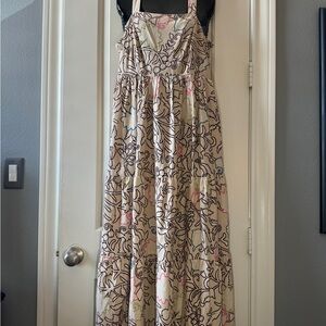 Floral Patterned Maxi Dress WITH POCKETS